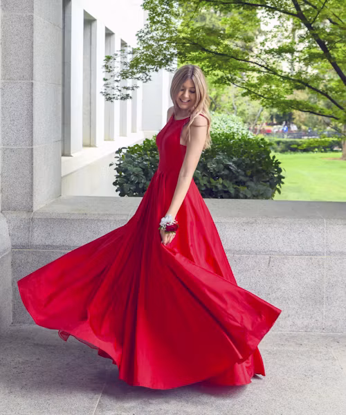 Midnight Silk Gown
